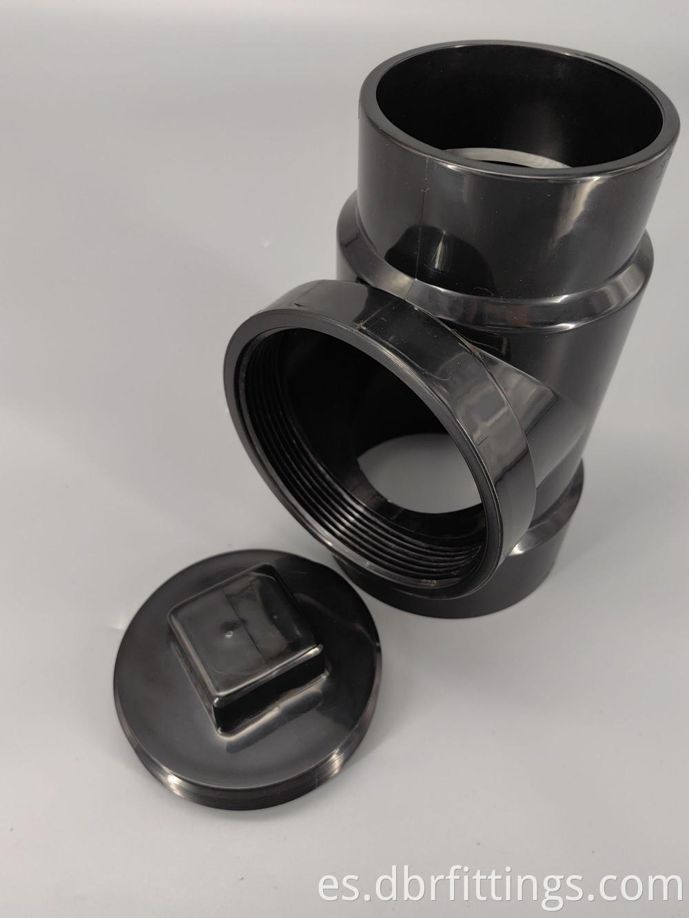 ABS fittings FLUSH CLEANOUT TEE for Water Treatment